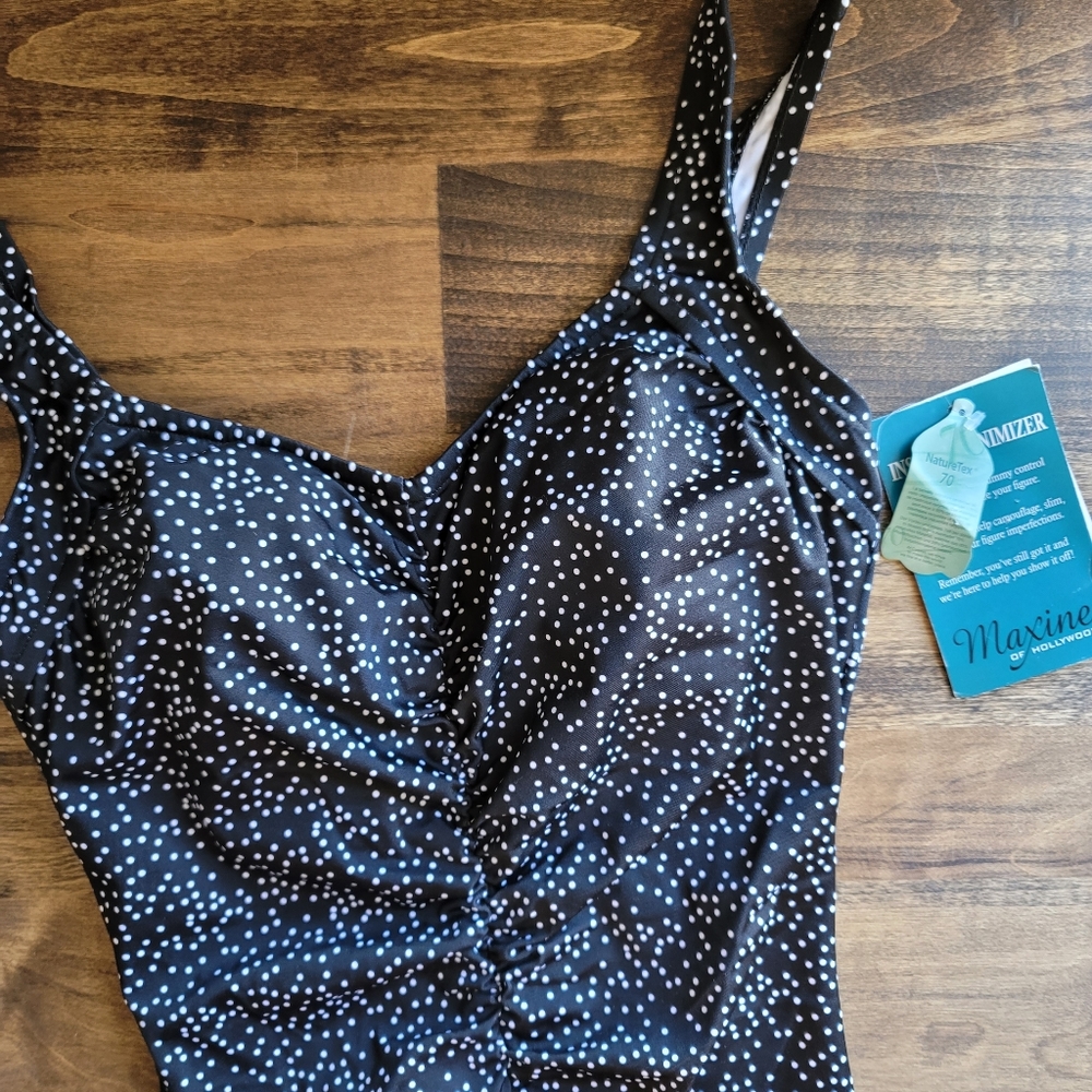 Maxine of Hollywood Polka Dot One Piece NEW